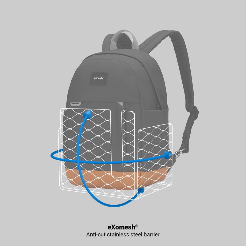 Pacsafe® GO 15L anti-theft backpack, Jet Black