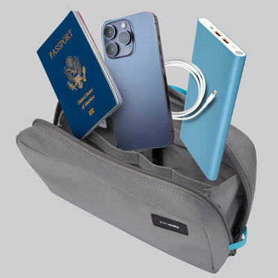 Pacsafe® RFIDsafe™ RFID blocking gear pouch (lifestyle)