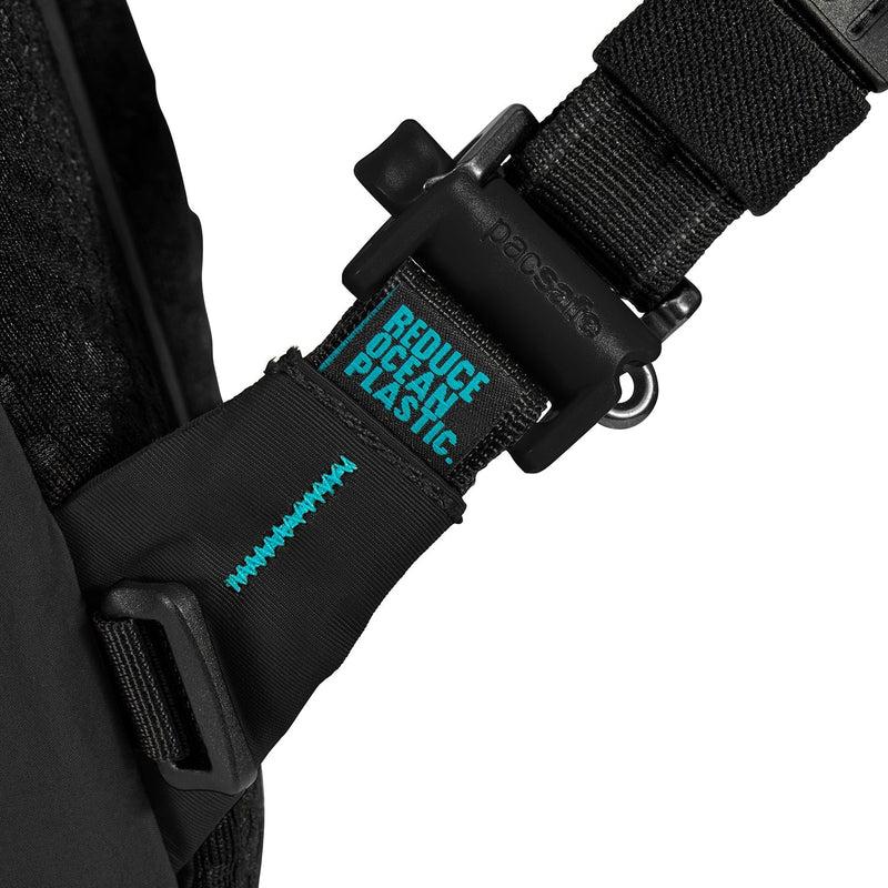 Pacsafe® ECO 12L anti-theft sling backpack, Black