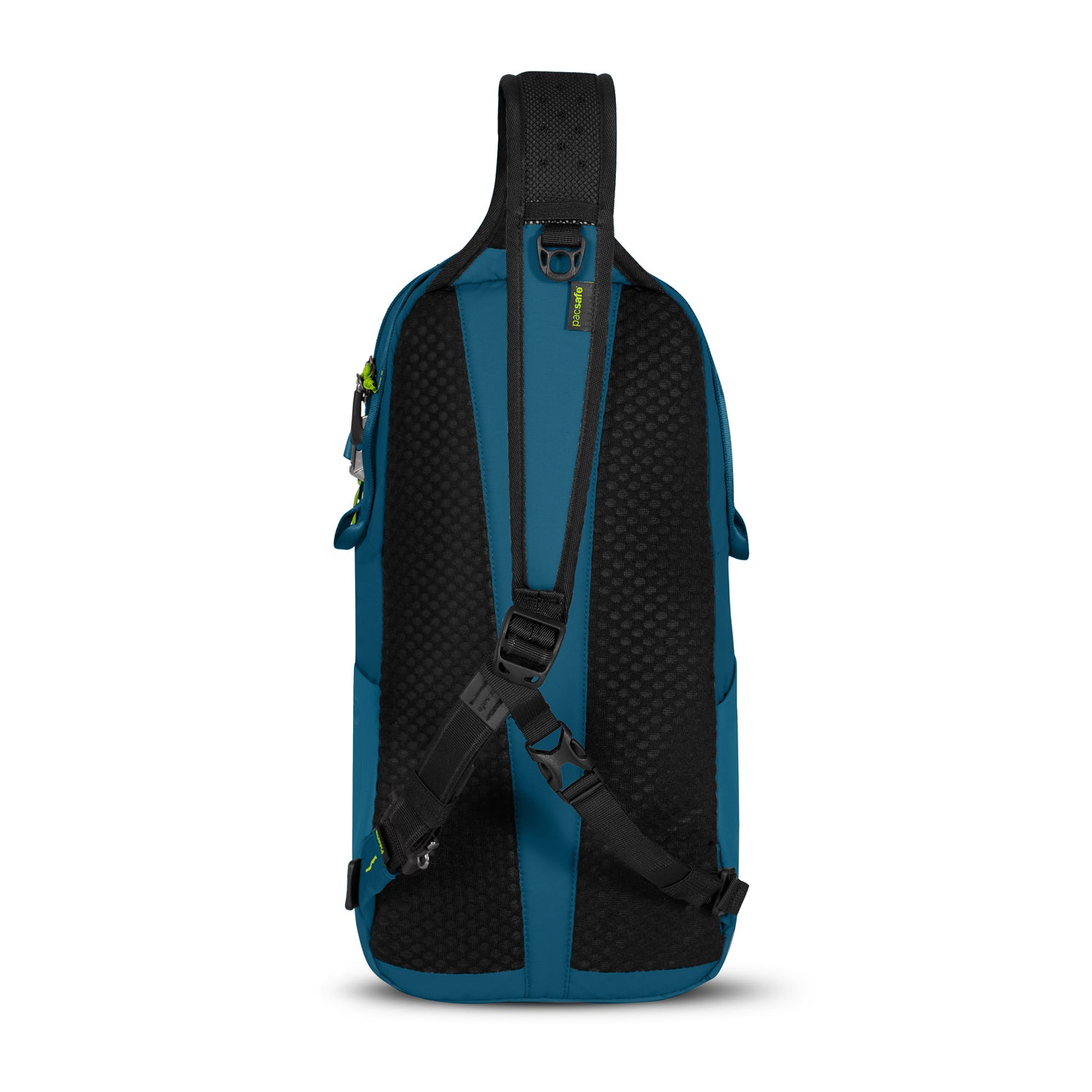 Recycled Backpack - 12 inch Teal & Yellow