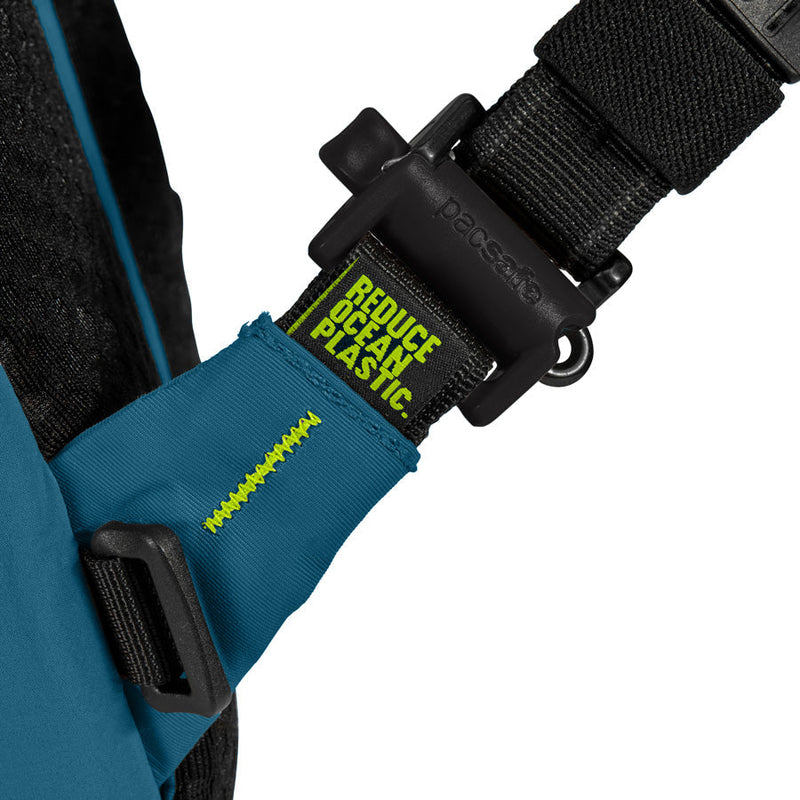 Pacsafe® ECO 12L anti-theft sling backpack, Tidal Teal