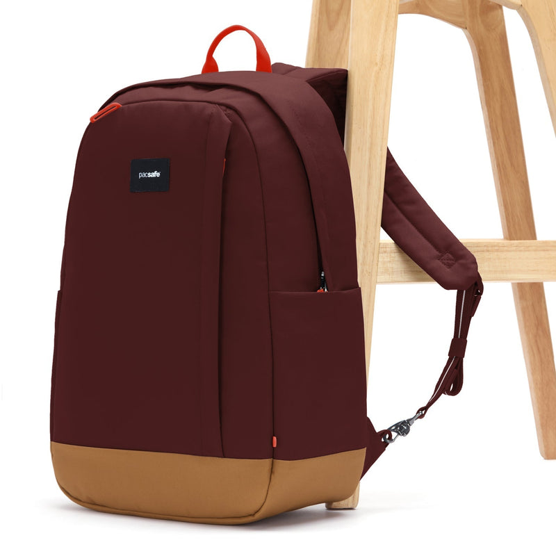 Pacsafe® GO 25L anti-theft backpack, Garnet Red