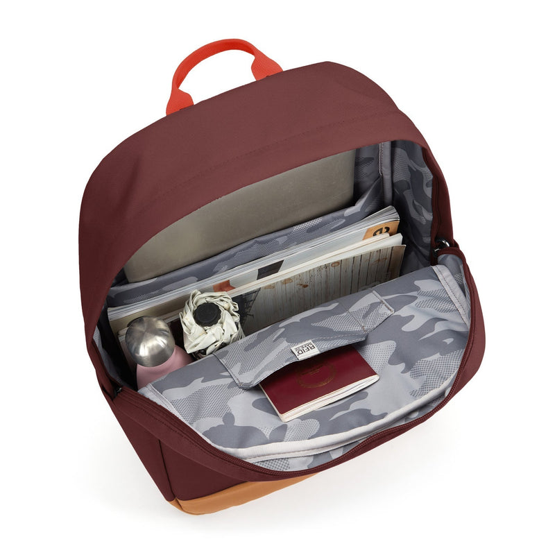 Pacsafe® GO 25L anti-theft backpack, Garnet Red