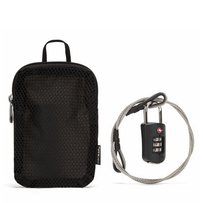 Pacsafe® Prosafe® 1000 combination lock with steel cable