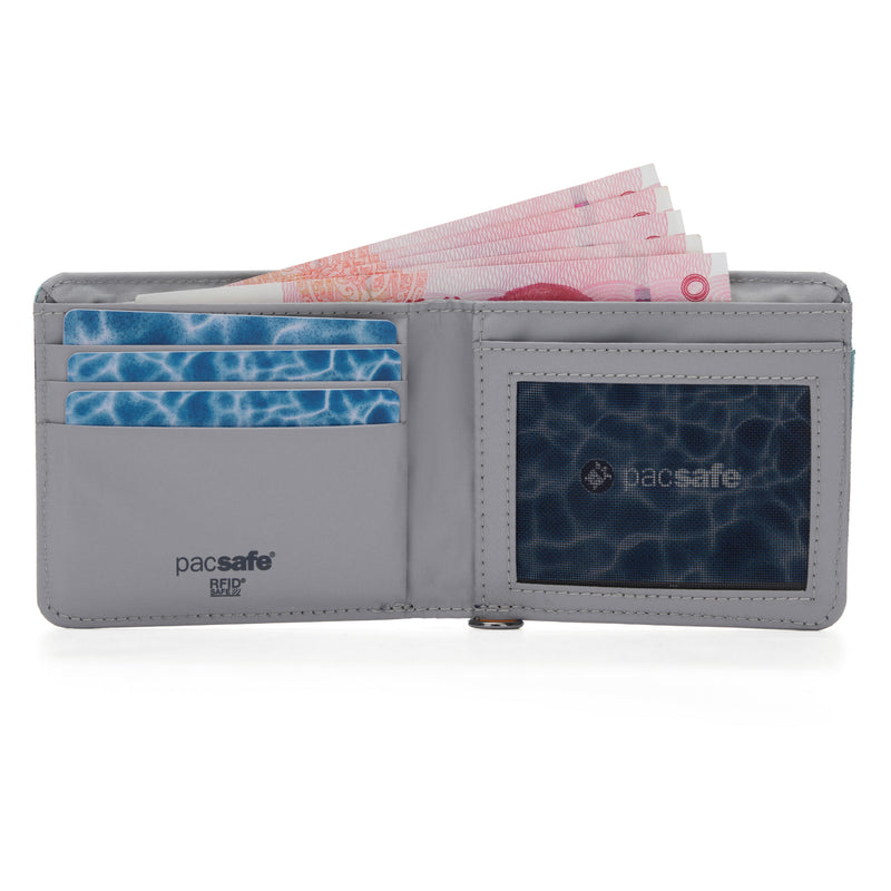 Pacsafe® RFIDsafe™ RFID blocking bifold wallet, Fresh Mint