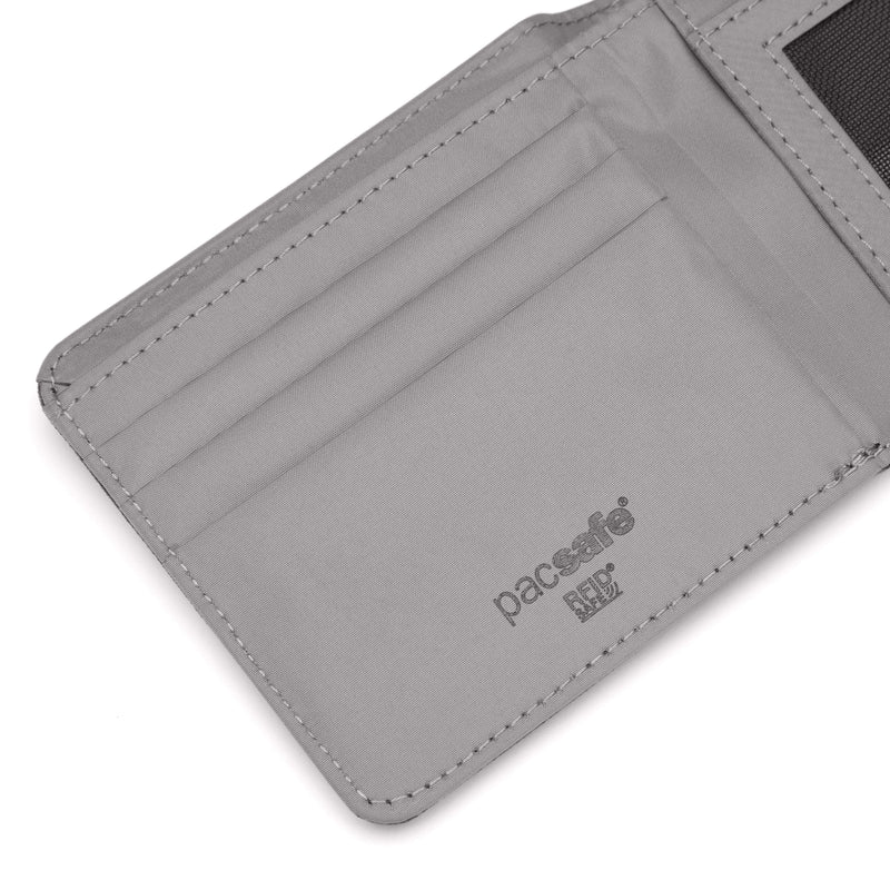 Pacsafe® RFIDsafe™ RFID blocking bifold wallet, Stone