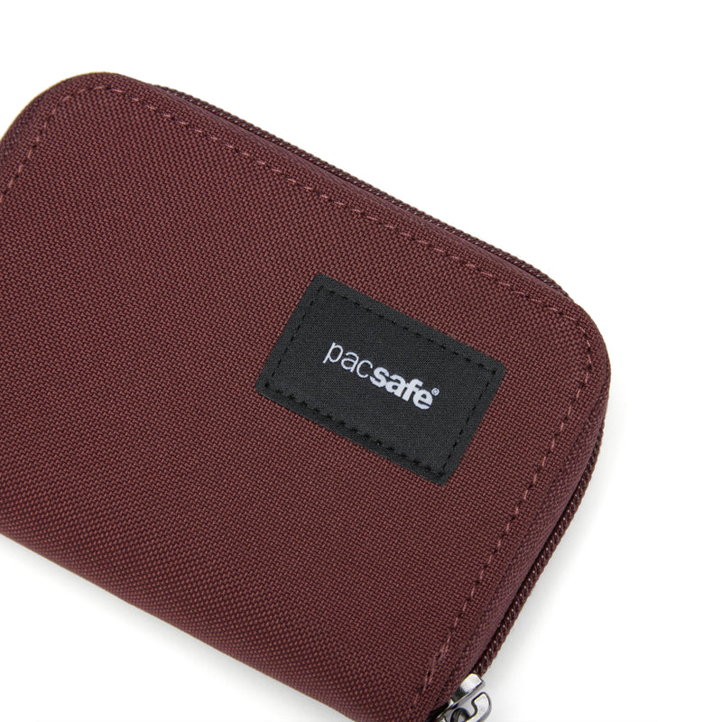 Pacsafe® RFIDsafe™ RFID blocking card wallet, Garnet Red