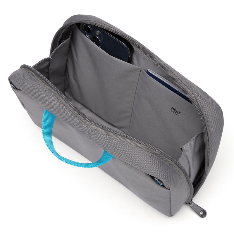 Pacsafe® RFIDsafe™ RFID blocking gear pouch, Stone