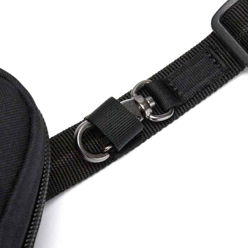 Pacsafe® RFIDsafe™ RFID blocking tech crossbody, Jet Black