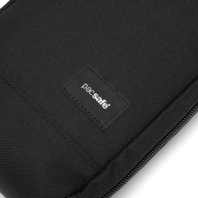 Pacsafe® RFIDsafe™ RFID blocking tech crossbody, Jet Black