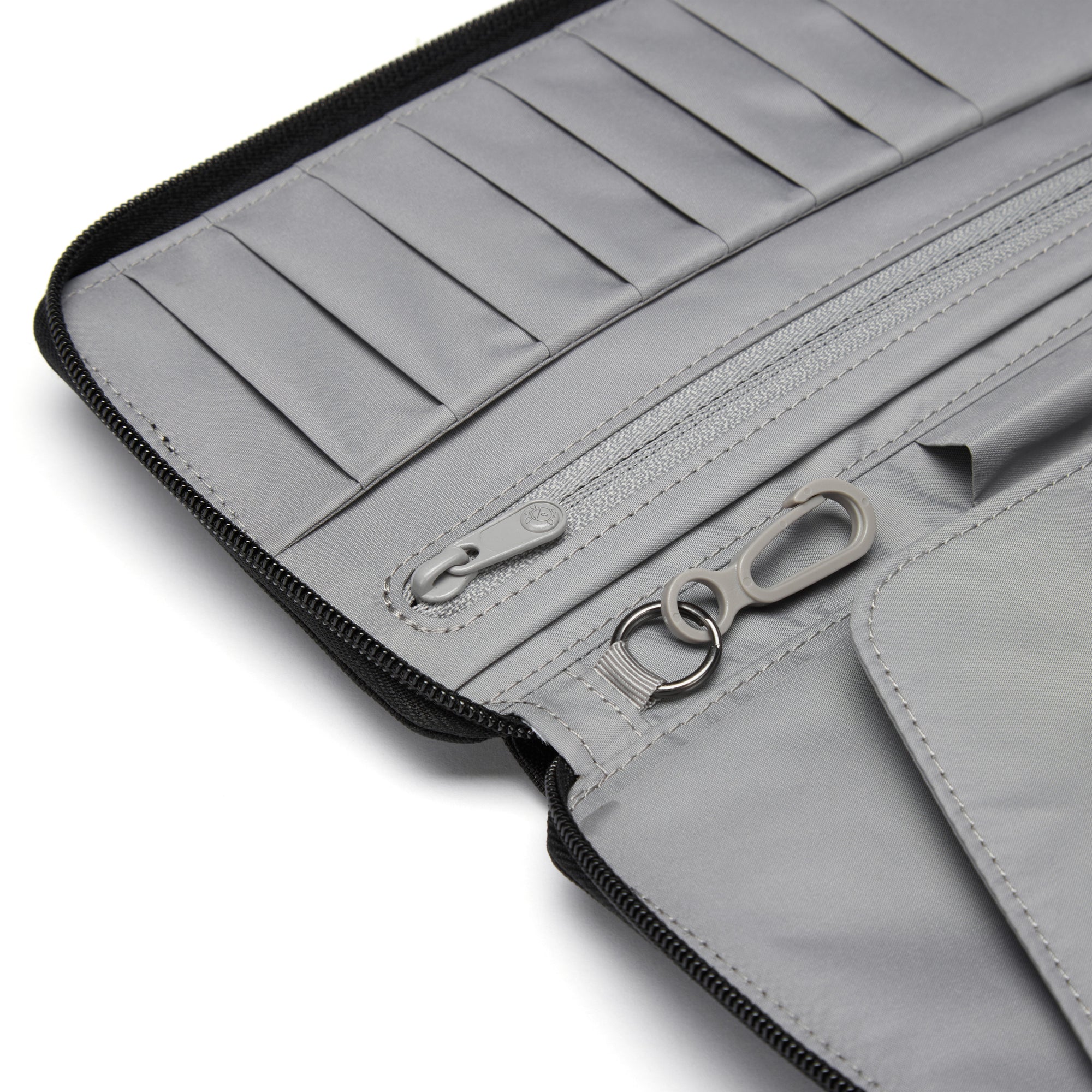 Pacsafe® RFIDsafe™ RFID blocking travel wallet, Jet Black