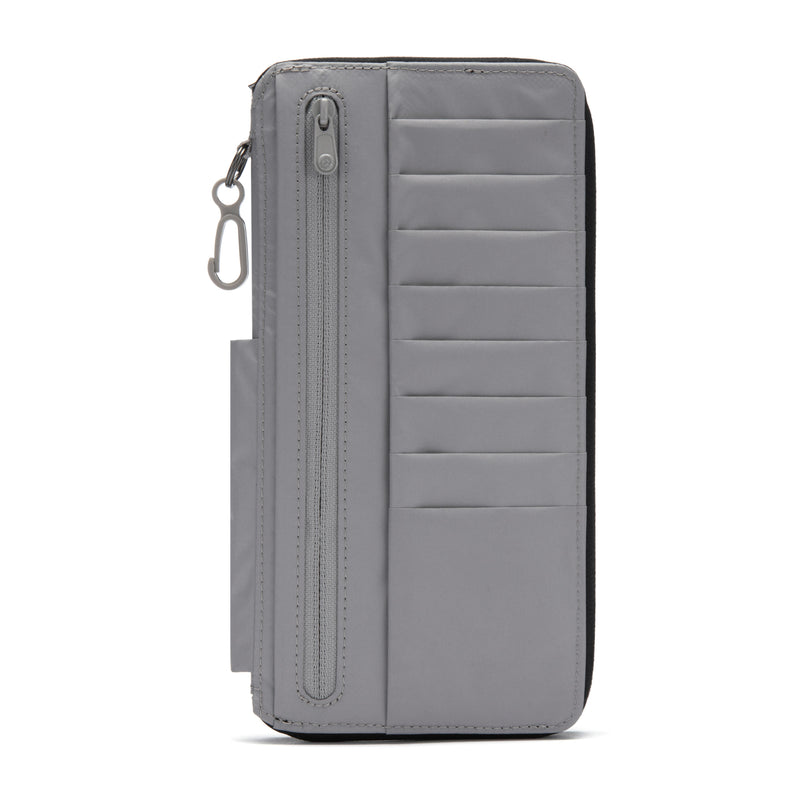 Pacsafe® RFIDsafe™ RFID blocking travel wallet, Jet Black