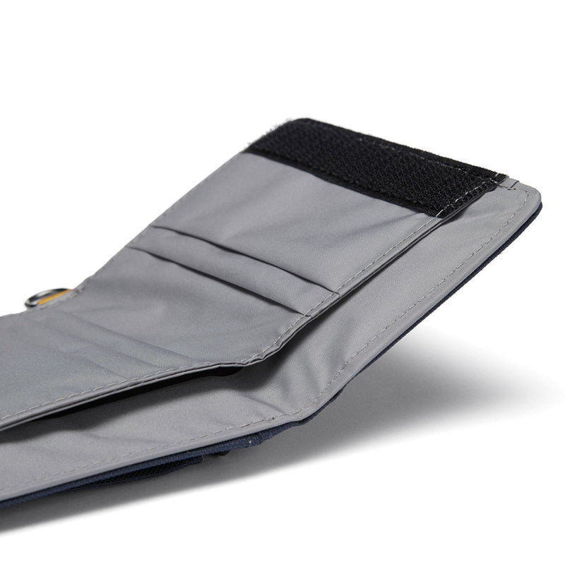 Pacsafe® RFIDsafe™ RFID blocking trifold wallet, Coastal Blue