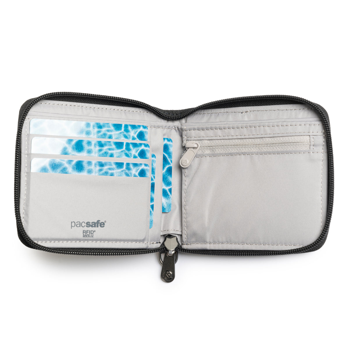 RFIDsafe RFID blocking zip around wallet | Pacsafe® - Pacsafe ...