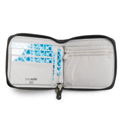 Pacsafe® RFIDsafe™ RFID blocking zip around wallet (lifestyle)