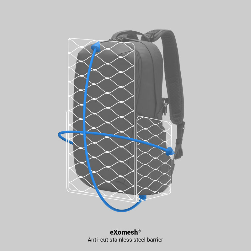 Pacsafe® V 24L Anti-Theft Active Backpack, Digital Gray