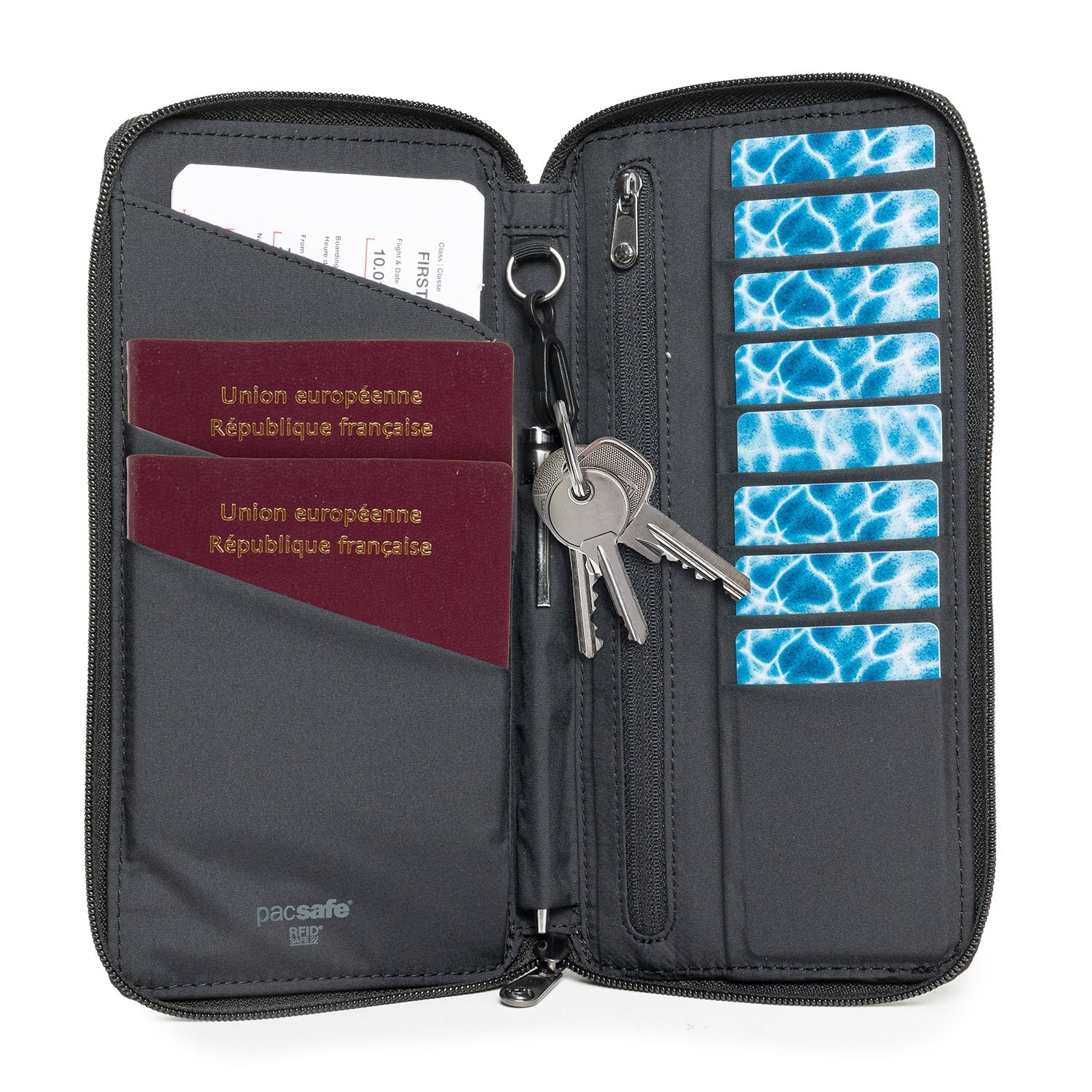 Pacsafe® RFIDsafe™ RFID blocking travel wallet